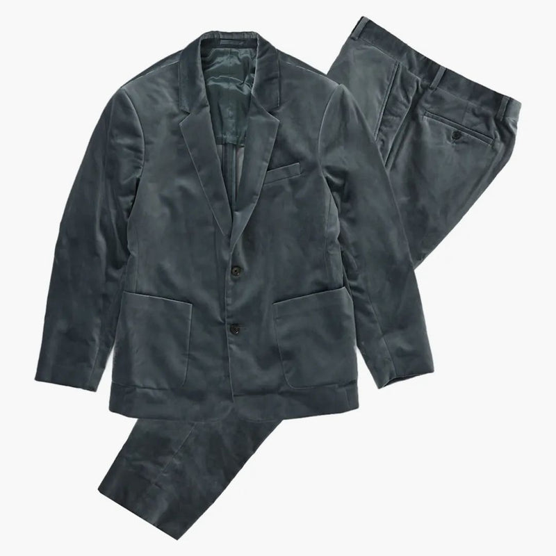 Supreme Velvet Suit Slate