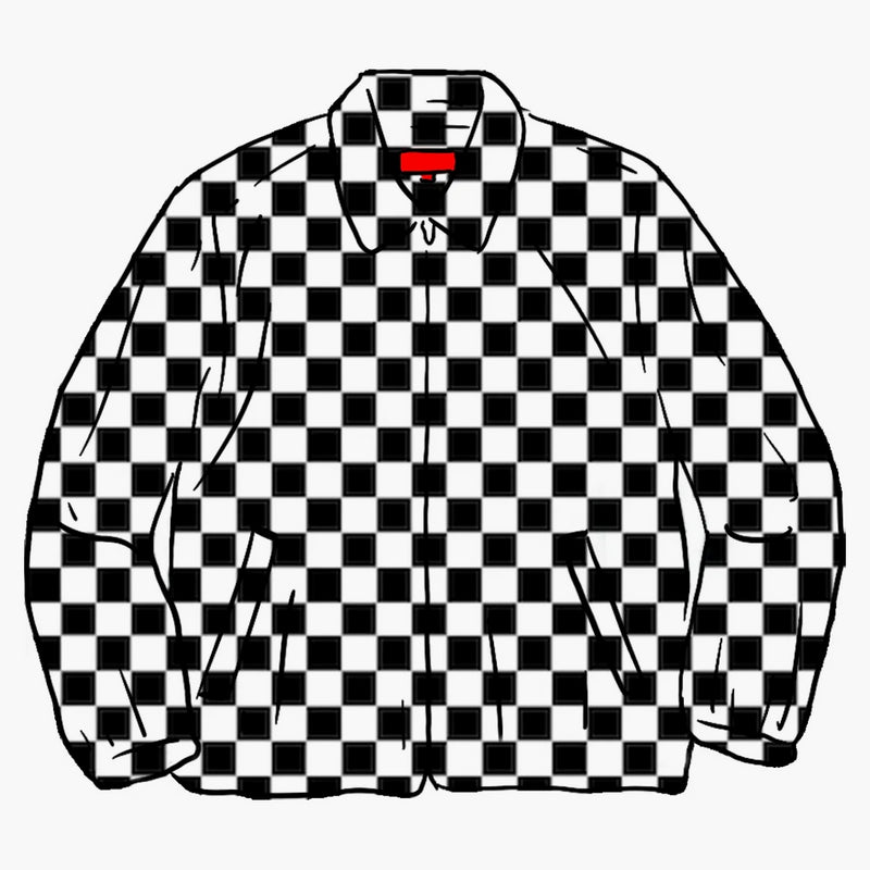 Supreme Velvet Work Chaqueta Checkerboard