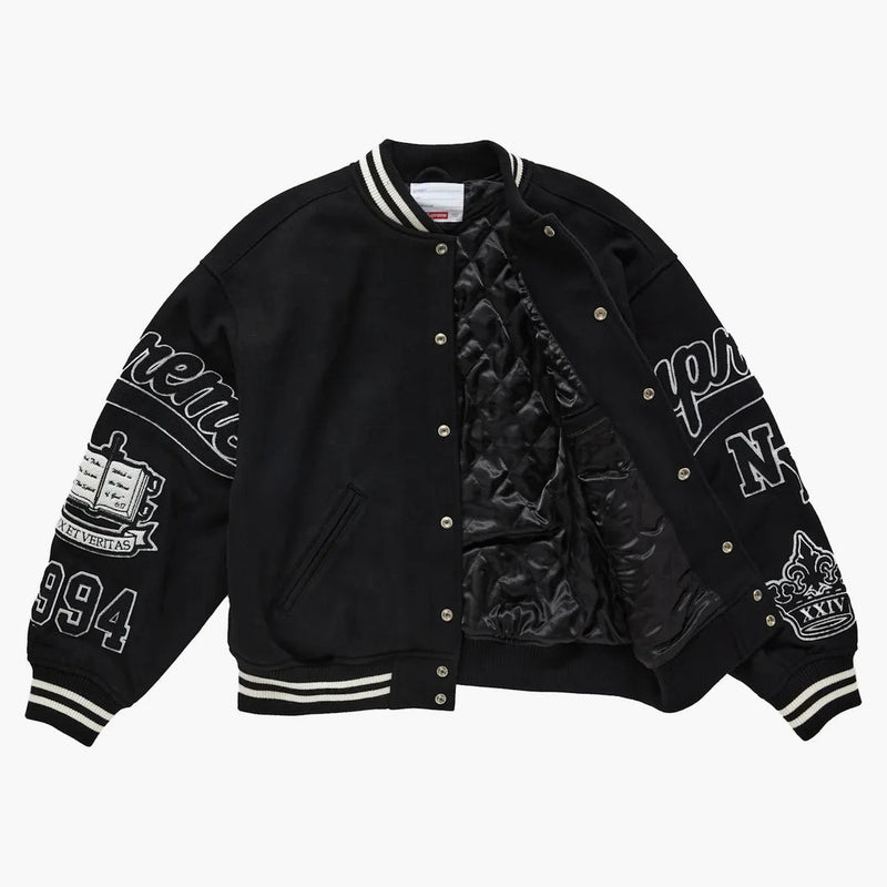 Supreme Veritas varsity jacka svart
