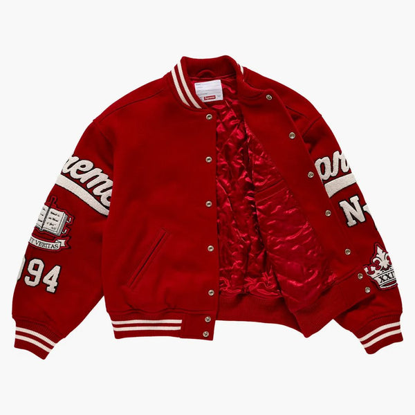Giacca varsity suprema Veritas Red