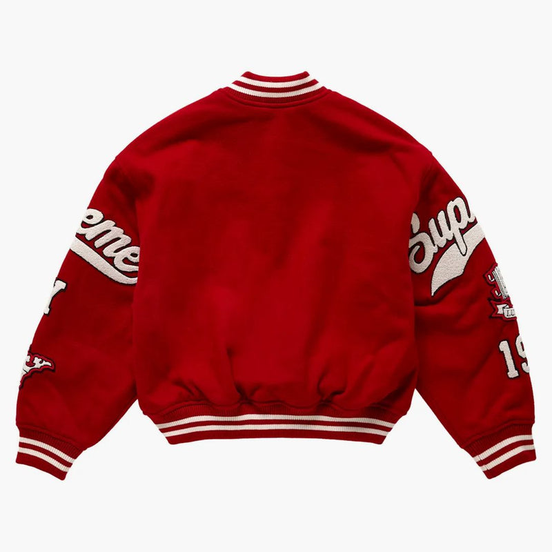 Giacca varsity suprema Veritas Red