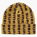 Supreme Vertical Logo Beanie Acid Yellow