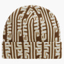 Nejvyšší vertikální logo Beanie (FW23) Tan