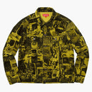 Giacca per camionista di vellutoy vibrazioni supreme gialla