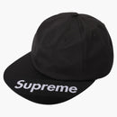 Supreme Visor Etiqueta de 6 paneles Negro