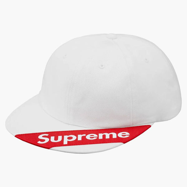 Etiqueta de visera suprema de 6 paneles blancos