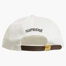 Supreme Visor Logo Twill 6-panel White
