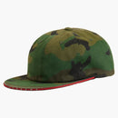 Supreme Visor Logo Twill 6-panel Woodland Camo