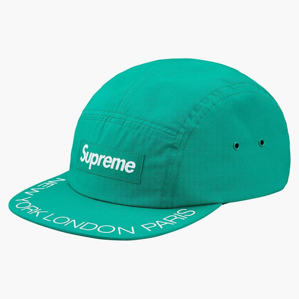 Supreme Visor Print Camp Cap Aqua