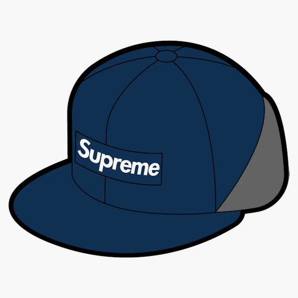 Supreme Windstopper Earflap Box Logo New Era Washed Navy