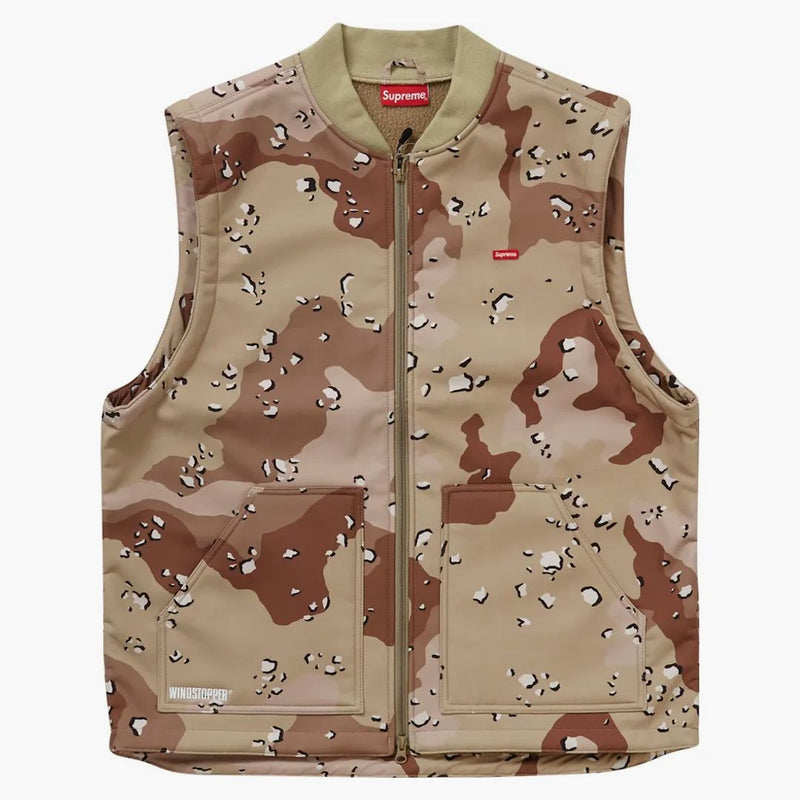 Nejvyšší windstopper pracovní vesta čokoláda Camo