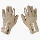 Guanti zip supremo windstopper taupe
