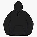 Supreme Micro Logo Hooded Sweatshirt Black