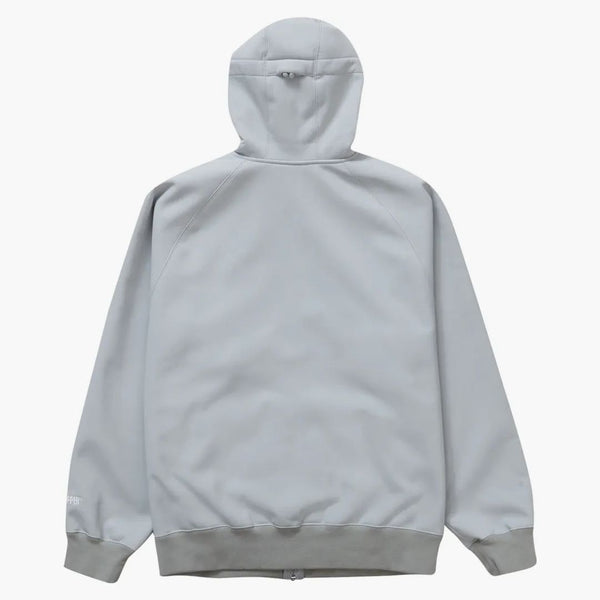 Supreme Windstopper Zip Up Hooded Sweatshirt (FW22) ljusgrå