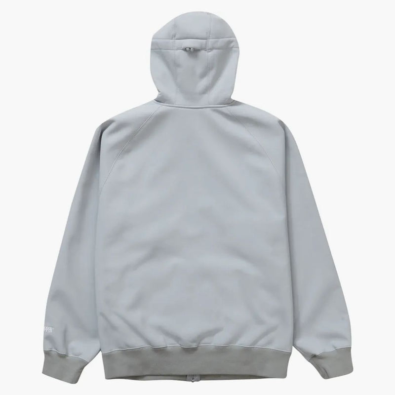 Supreme Windstopper Zip Up Hooded Sweatshirt (FW22) ljusgrå