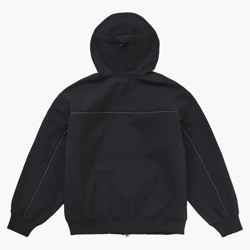 Najwyższy Windstopper Zip Up z kapturem bluza (FW24) Czarna