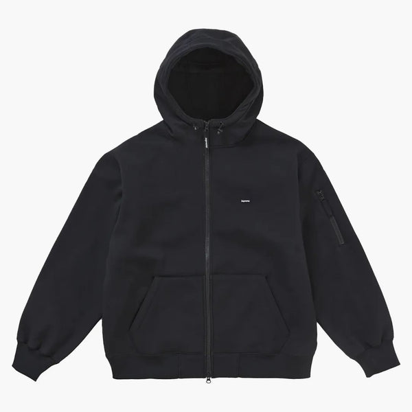 Najwyższy Windstopper Zip Up z kapturem bluza (FW24) Czarna