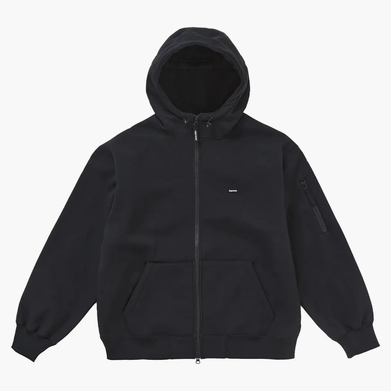 Najwyższy Windstopper Zip Up z kapturem bluza (FW24) Czarna