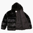 Supreme WTAPS FAUX FÖR HOODED JACKE SVART