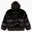 Supreme WTAPS FAUX FÖR HOODED JACKE SVART