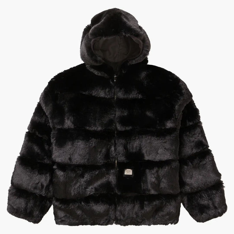 Supreme Wtaps Faux Fur Hooded Jacket Black