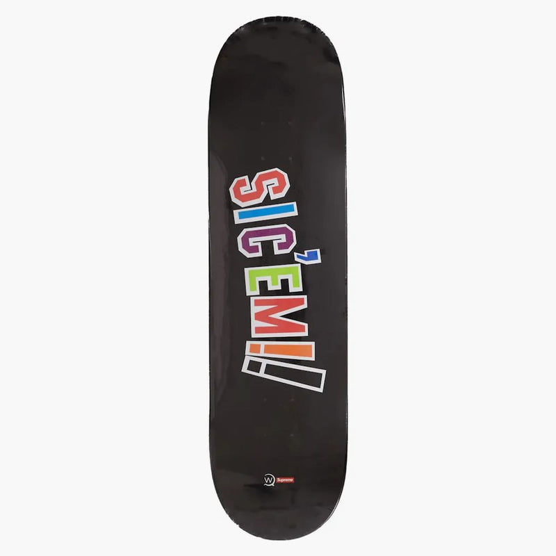 Supreme Wtaps sic'em! Skateboard däck svart