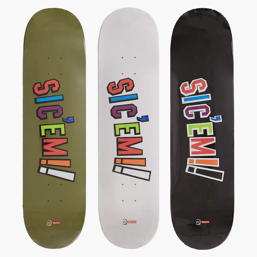 Supreme WTAPS Sic'em! Skatebord Supreme WTAPS Sic'em! Skateboard