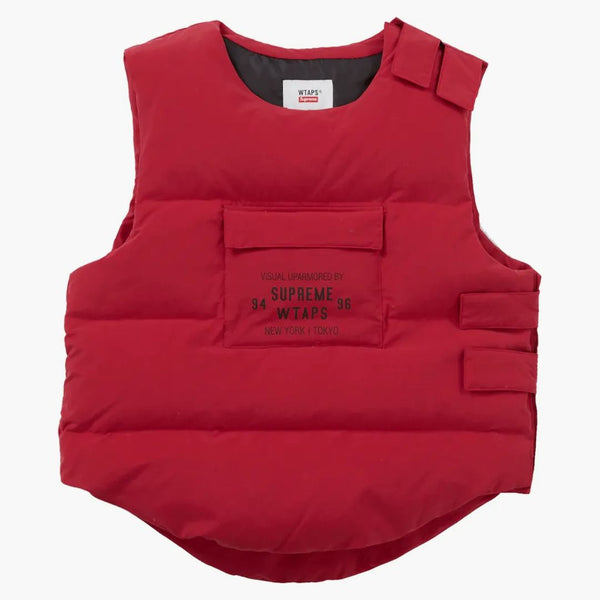 Supreme Wapaps Tactical Down Vest Red