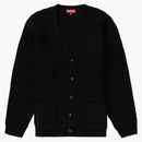 Supreme Waffle Knit Cardigan Black