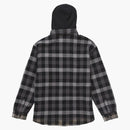Supreme Waffle Plaid Hooded Shirt Black