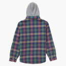 Camicia con cappuccio a quadri suprema multicolore