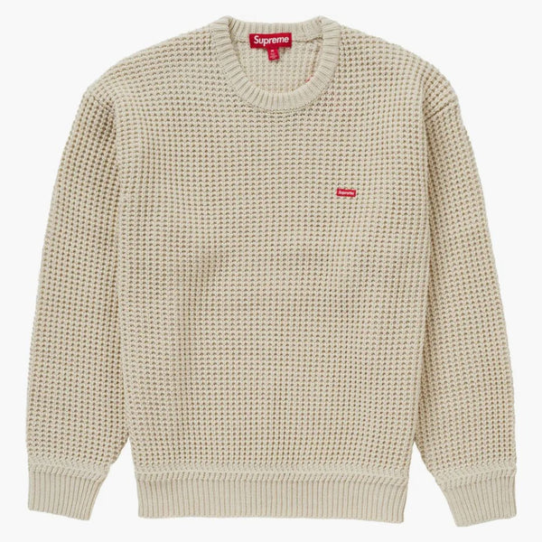 Supreme Waffle Liten Box tröja sten
