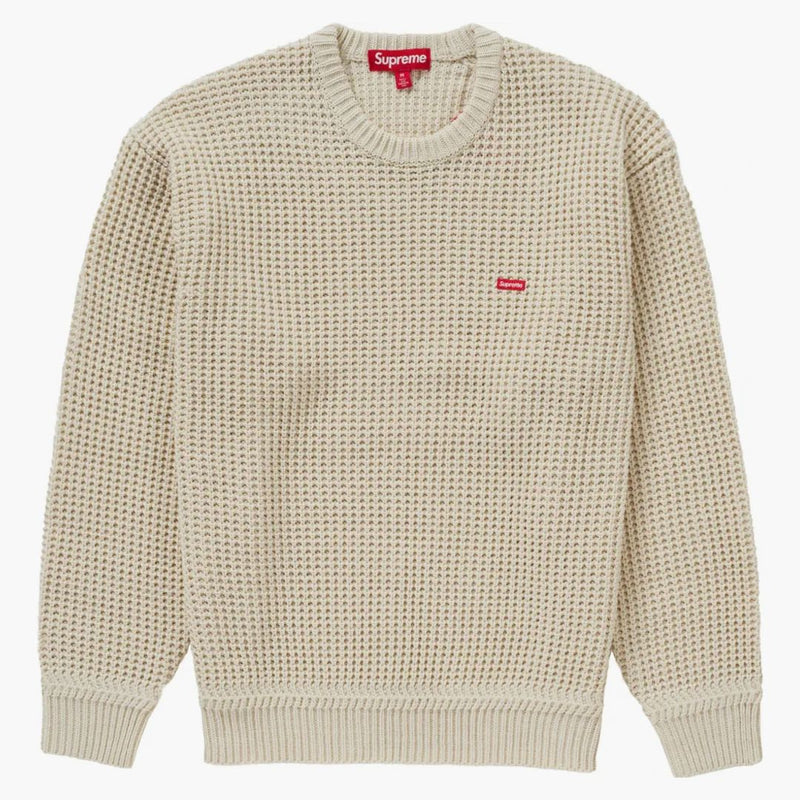Supreme Waffle Liten Box tröja sten