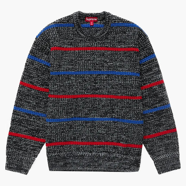 Supreme Waffle Small Box Sweater Stripe Melange