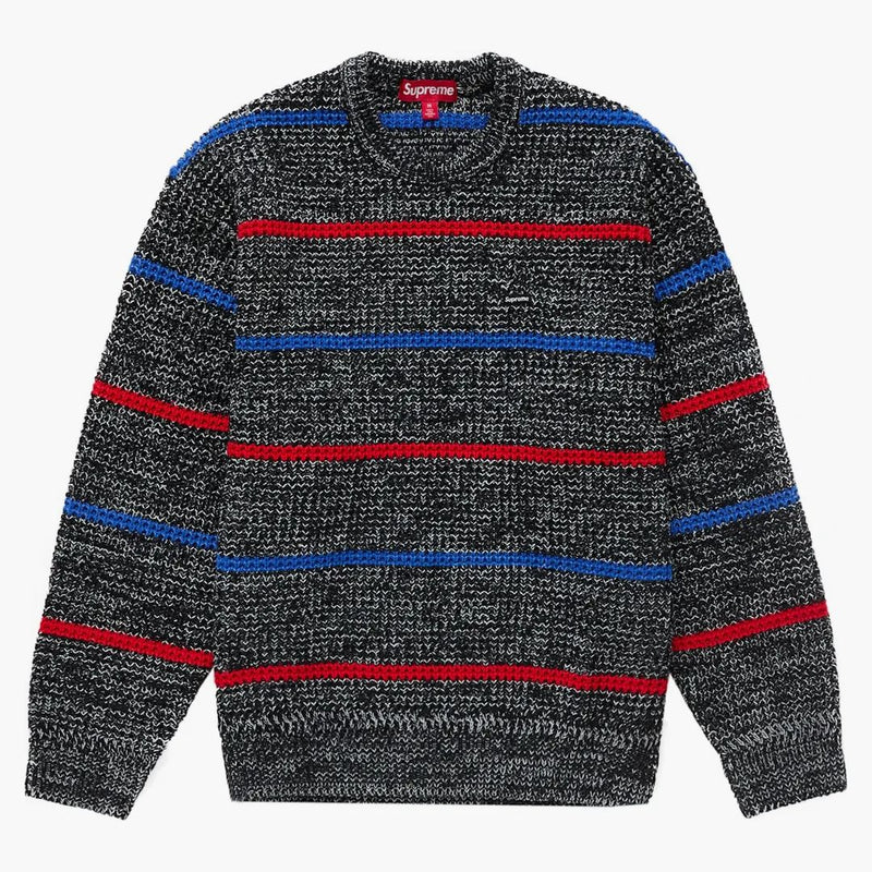 Supreme Waffle Small Box Sweater Stripe Melange