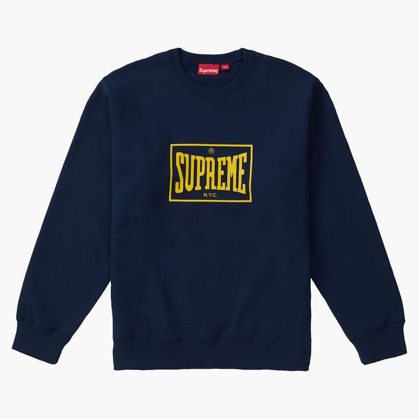 Supreme Warme Up Crewneck Navy