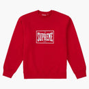 Supreme warm up crewneck red