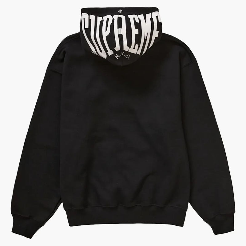 Nejvyšší zahřívání mikiny s kapucí SS24 černá