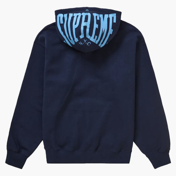 Supreme Warme Up Hooded Sweatshirt SS24 Navy