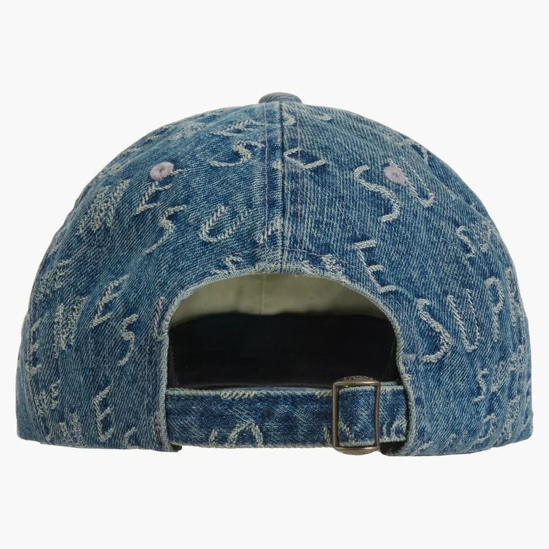Nejvyšší Warp Jacquard Logos Denim 6-Panel Blue
