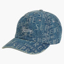 Supreme Warp Jacquard Logos Denim Azul de 6 paneles