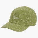 Supreme Warp Jacquard Logos Denim 6-Panel Sage