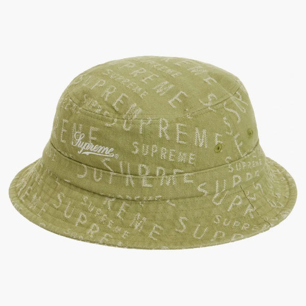 Supreme Warp Jacquard Logos Denim Crusher Sage