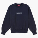 Supreme Washed Box Logo Crewneck Navy