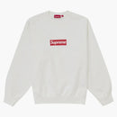 Supreme Washed Box Logo Crewneck White