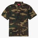 Supreme Washed Camo Polo Woodland Camo