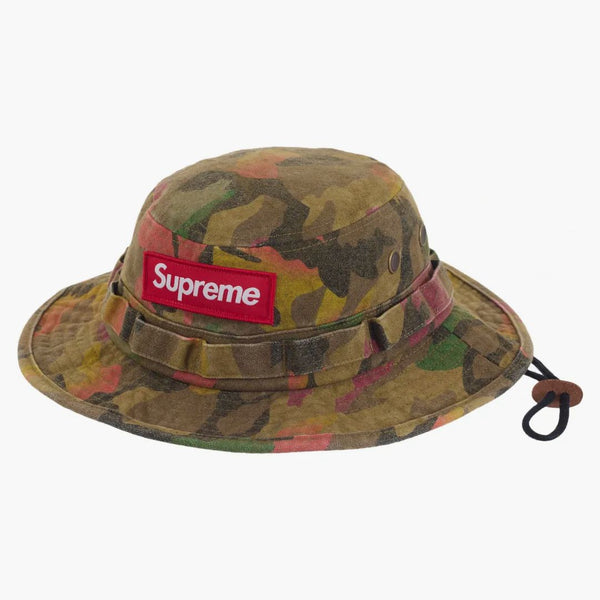 Supreme Washed Canvas Boonie Tan Camo