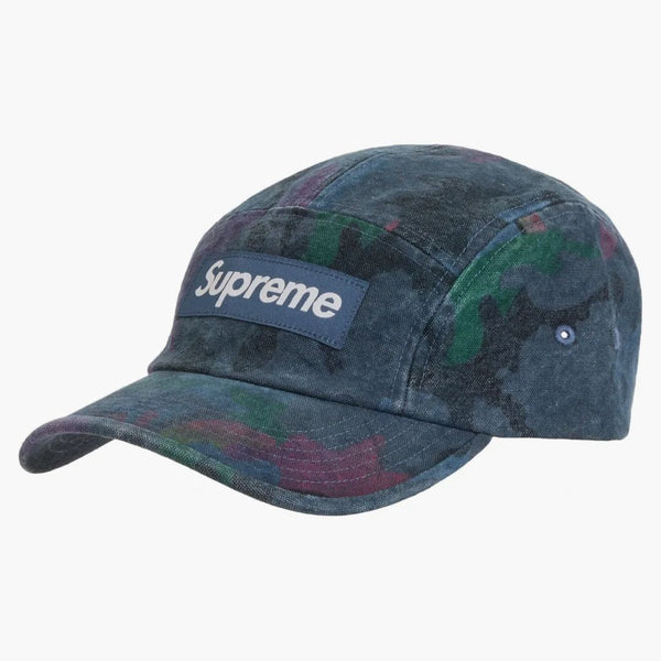 Supreme Washed Canvas Camp Cap (ss24) Navy Camo