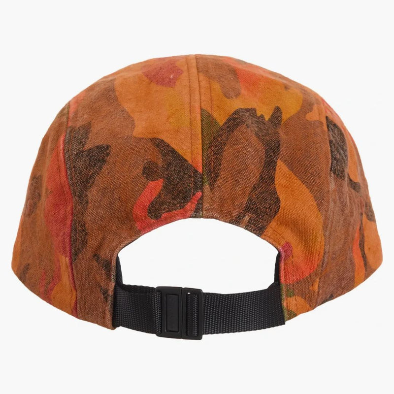 Supreme Washed Canvas Camp Cap (ss24) Orange Camo
