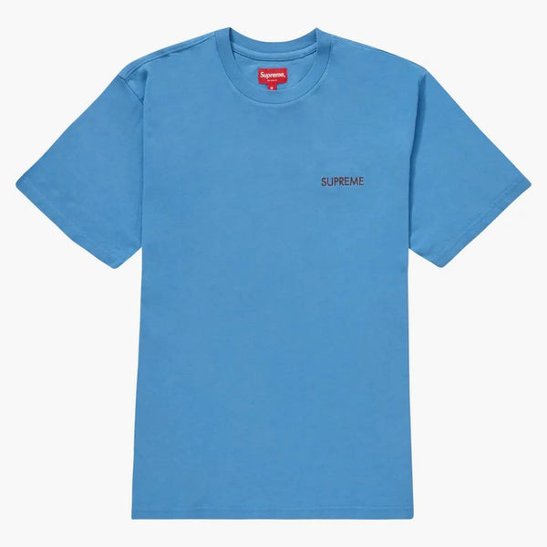 Supreme Washed Capital S/s Top Blue